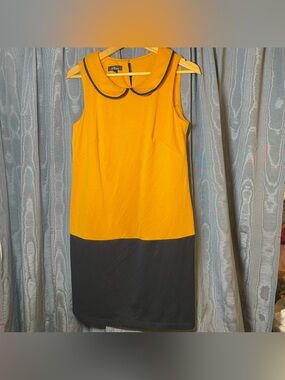 AGB Navy and Mustard Dress Size14